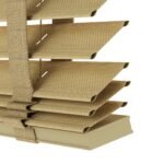 50 mm Hasır Koyu Krem Kumaş Jaluzi