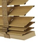 50 mm Hasır Sütlü Kahve Kumaş Jaluzi