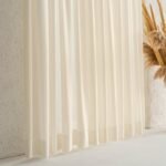 Koyu Krem İpek Dokulu Tül Perde | Calma - Görsel 4