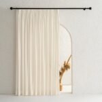 Koyu Krem İpek Dokulu Tül Perde | Calma - Görsel 5