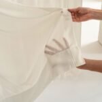 Koyu Krem İpek Dokulu Tül Perde | Calma - Görsel 2