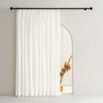 Krem İpek Dokulu Tül Perde | Calma - Görsel 3