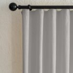 Açık Gri Yaprak Nakış Desen Fon Perde | Silva - Görsel 6