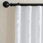 Beyaz Mat Keten Desen Tül Perde | Calvora - Görsel 2