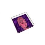 Audrey Hepburn Pleksi Tepsi - PT2136 25x25cm - Görsel 2