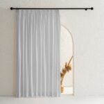 Koyu Gri İpek Dokulu Tül Perde | Calma - Görsel 4