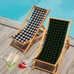 Black - White Katlanabilir Şezlong - SZL18 - Görsel 9