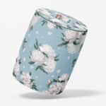 Blue-White Rose Puf - Görsel 2