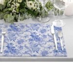Blue Garden Kumaş Amerikan Servis 4'lü Set - Görsel 3