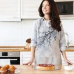 Blue Mini Flowers Mutfak Önlüğü