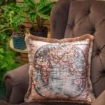 Dünya Haritası Yastık - EY118 - Görsel 3