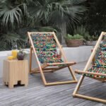 Etnik Desen Katlanabilir Şezlong - SZL27 - Görsel 8