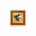 Figüratif At Pleksi Tepsi - PT2111 - 25x25cm - Görsel 2