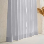 Gri Mat Keten Desen Tül Perde | Calvora - Görsel 4