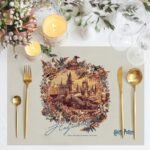 Hogwarts Kumaş Amerikan Servis 4'lü Set 35X50CM - Görsel 2