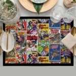 Justice League Kumaş Amerikan Servis 4'lü Set 35X50CM - Görsel 2