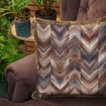 Kahverengi Geometrik Design Yastık - EY313 - Görsel 2