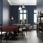 Kırmızı-Siyah Kare Masa Örtüsü 160x220CM - Görsel 4