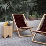 Kırmızı Kareli Katlanabilir Şezlong - SZL10 - Görsel 9