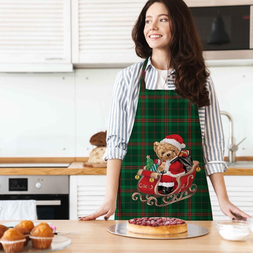 Kizakli_Santa_Teddy_Mutfak_Onlugu_1 Kızaklı Santa Teddy Mutfak Önlüğü - Görsel 1
