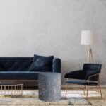 Mavi Çiçek Tasarımlı Puf - Görsel 2