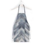 Mavi Geometrik Desen Mutfak Önlüğü - Görsel 2