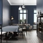 Mavi Geometrik Masa Örtüsü 160x220CM - Görsel 2