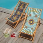 Mavi Renkli Katlanabilir Şezlong - SZL30 - Görsel 3