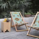 Mavi Renkli Katlanabilir Şezlong - SZL30 - Görsel 5