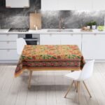 Orange Daisy Flowers Masa Örtüsü 160x220CM - Görsel 2