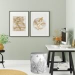 Palmiye Yaprak Tasarımlı Puf