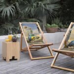 Papağan Tasarımlı Katlanabilir Şezlong - SZL31 - Görsel 4