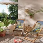 Papağan Tasarımlı Katlanabilir Şezlong - SZL31 - Görsel 8