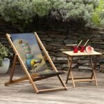 Papağan Tasarımlı Katlanabilir Şezlong - SZL31 - Görsel 9