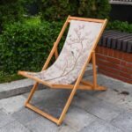 Pembe Çiçek Tasarımlı Şezlong - SZL304