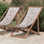 Pembe Çiçek Tasarımlı Şezlong - SZL304 - Görsel 4