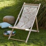 Pembe Çiçek Tasarımlı Şezlong - SZL304 - Görsel 6