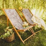 Pembe Çiçek Tasarımlı Şezlong - SZL304 - Görsel 7