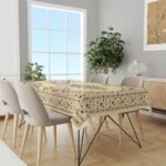 Red Tulip Masa Örtüsü 160x220CM - Görsel 3