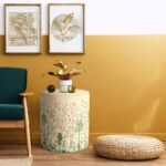 Renkli Çiçek Tasarımlı Puf - Görsel 4