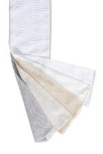 Ekru Foldet Keten Desen Tül Perde | Calvora - Görsel 8