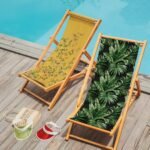 Sarı Bahçe Katlanabilir Şezlong - SZL15 - Görsel 2