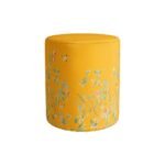 Sarı Çiçek Tasarımlı Puf - Görsel 2