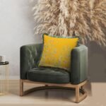 Sarı Çiçek Tasarımlı Yastık -EY315