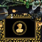 Siyah Büst Detaylı Amerikan Servis 4'lü Set - 35X50 - Görsel 2