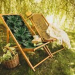 Siyah Palmiye Katlanabilir Şezlong - SZL12 - Görsel 2