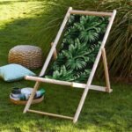 Siyah Palmiye Katlanabilir Şezlong - SZL12 - Görsel 3