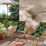 Siyah Palmiye Katlanabilir Şezlong - SZL12 - Görsel 5