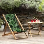 Siyah Palmiye Katlanabilir Şezlong - SZL12 - Görsel 6