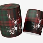 Tartan Geyiği Puf - Görsel 3